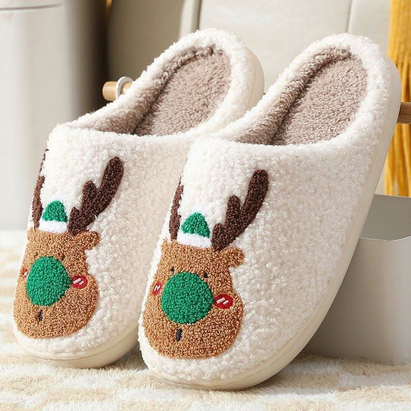 Christmas Shoes Winter Home Slippers Bedroom - Eleworld store