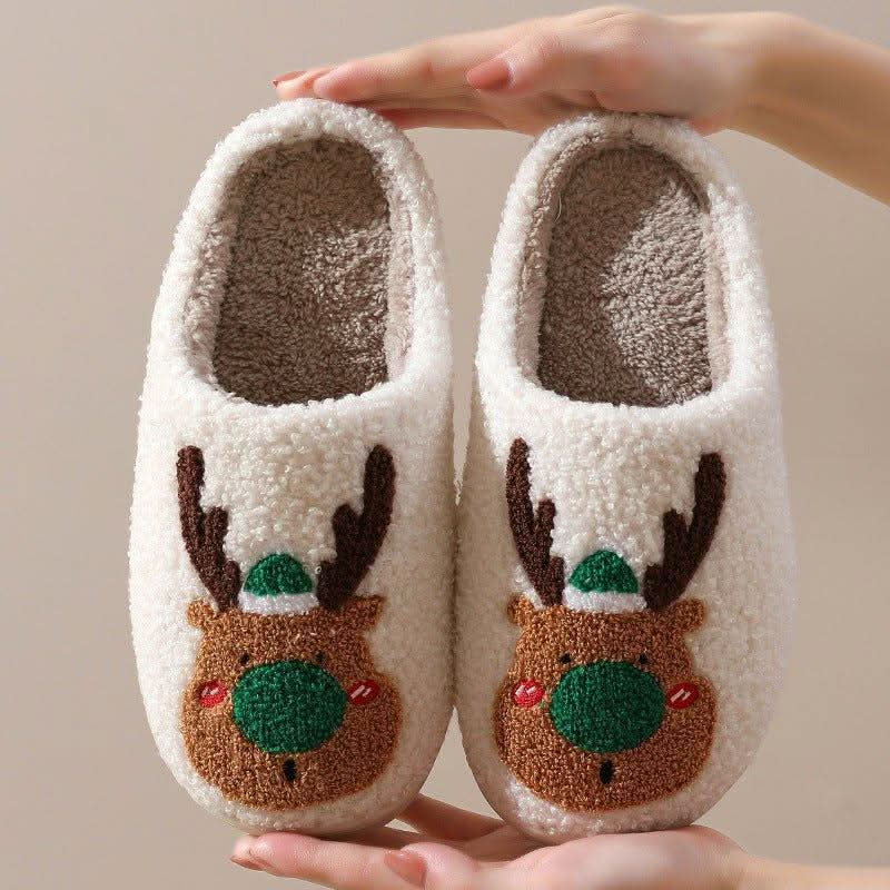 Christmas Shoes Winter Home Slippers Bedroom - Eleworld store