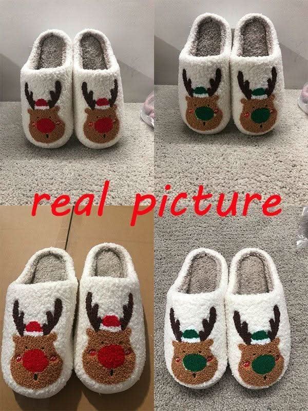 Christmas Shoes Winter Home Slippers Bedroom - Eleworld store