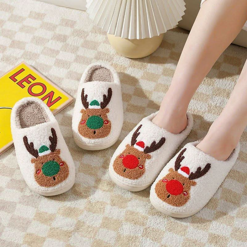 Christmas Shoes Winter Home Slippers Bedroom - Eleworld store