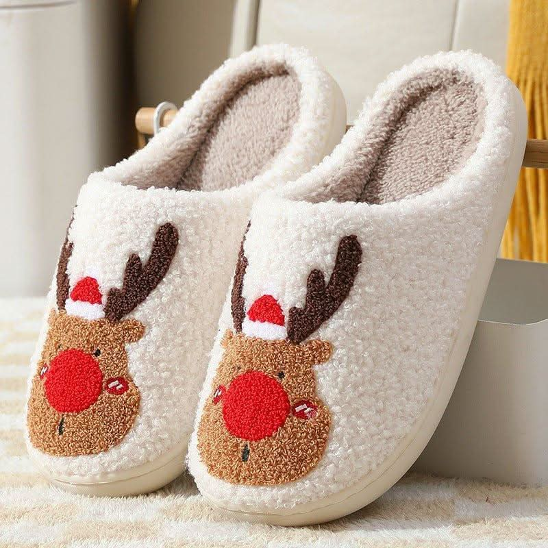 Christmas Shoes Winter Home Slippers Bedroom - Eleworld store