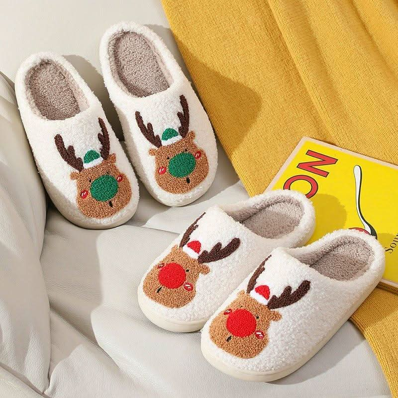 Christmas Shoes Winter Home Slippers Bedroom - Eleworld store