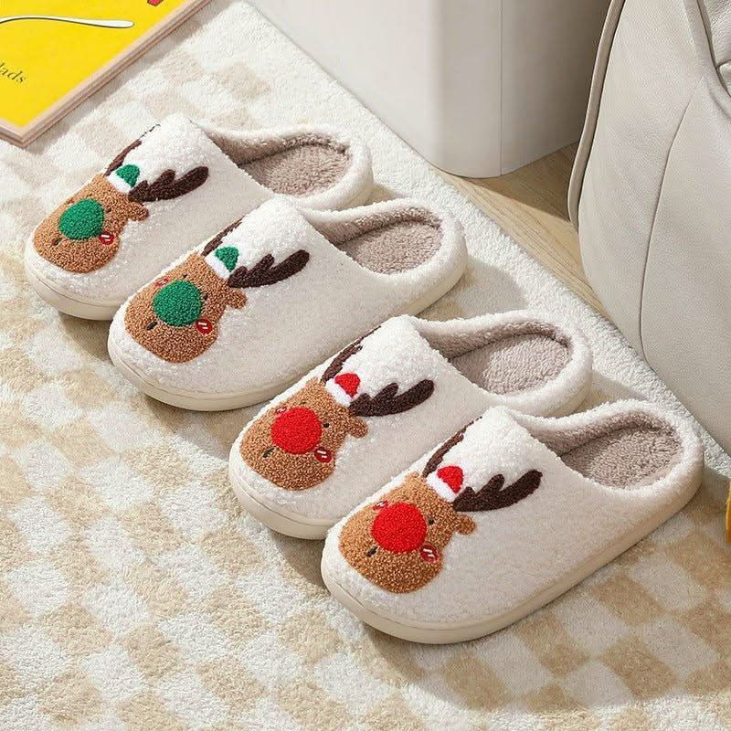 Christmas Shoes Winter Home Slippers Bedroom - Eleworld store