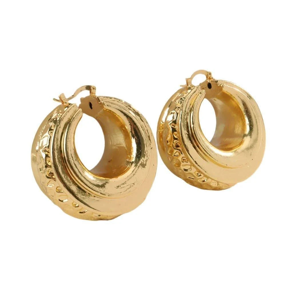 Dubai Earring - Elegant Light Gold | Eleworld store.