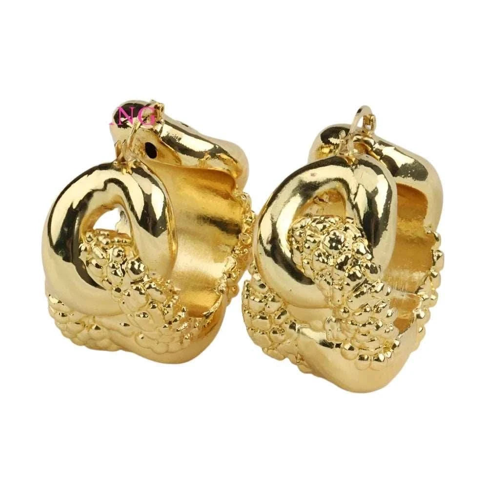 Dubai Earring - Elegant Light Gold | Eleworld store.