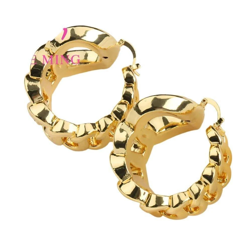 Dubai Earring - Elegant Light Gold | Eleworld store.