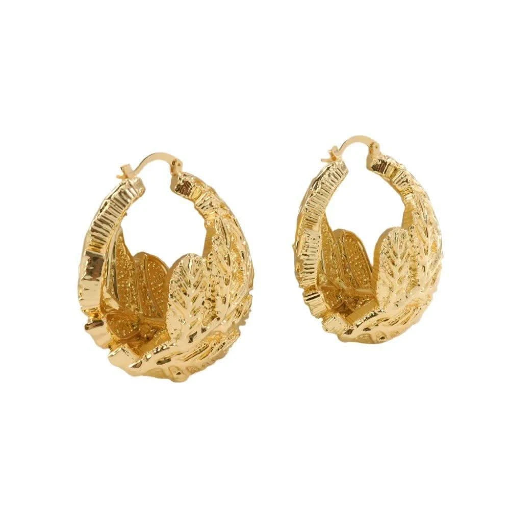 Dubai Earring - Elegant Light Gold | Eleworld store.