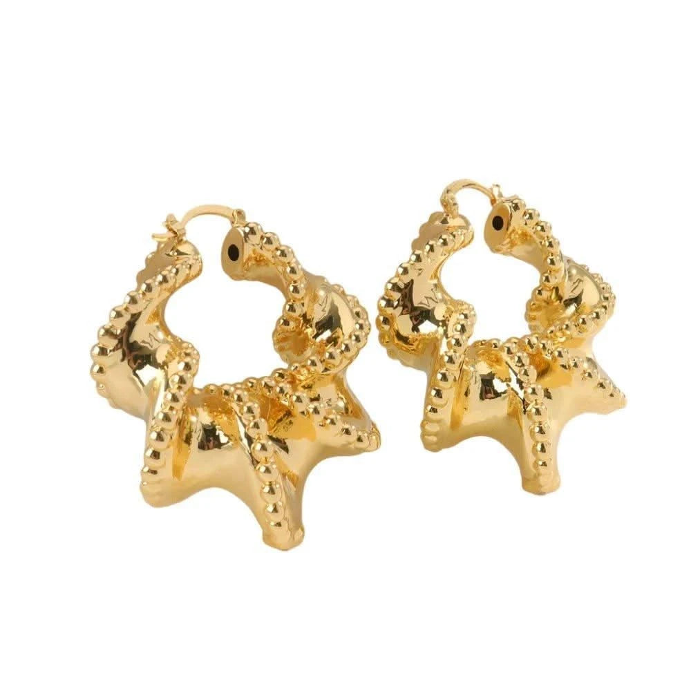 Dubai Earring - Elegant Light Gold | Eleworld store.