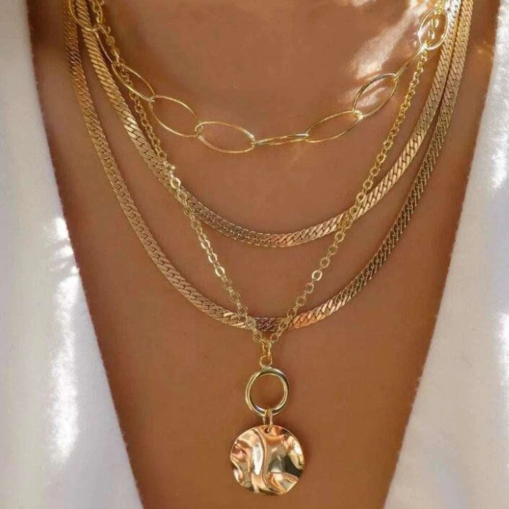 Gold Color Necklace.