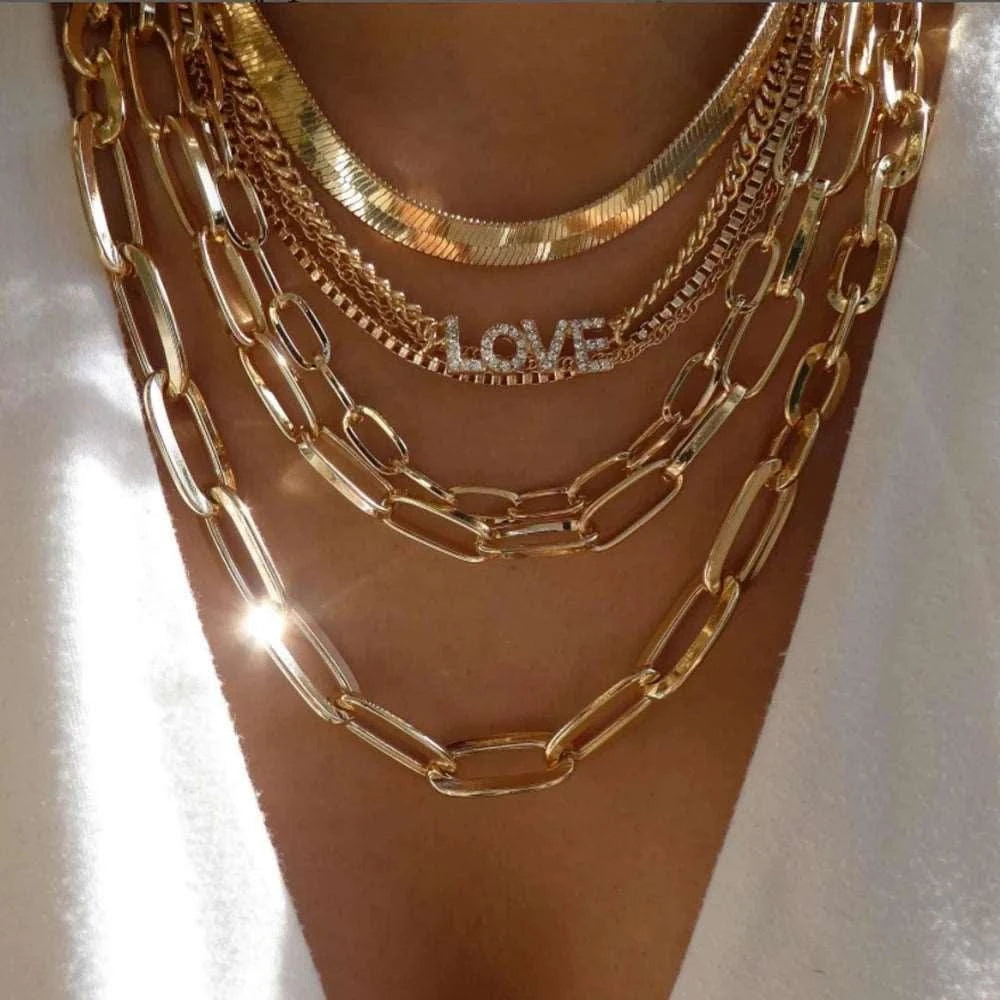 Gold Color Necklace.