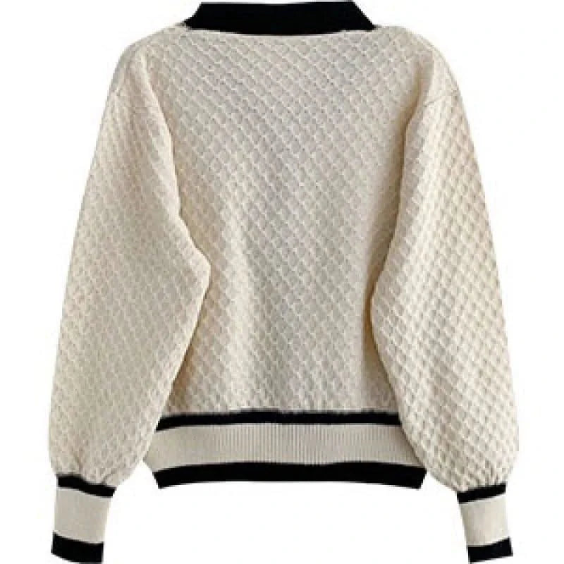 Sweater Cardigans Long-sleeved Knit.