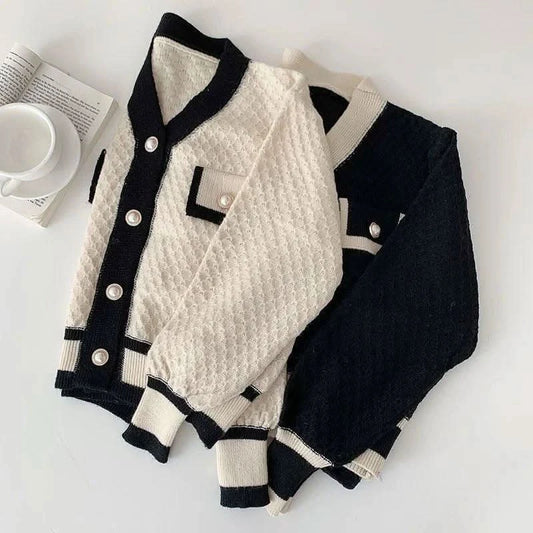 Sweater Cardigans Long-sleeved Knit.